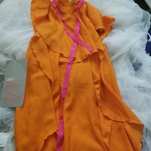 ASOS High Neck Ruffle Mini Dress